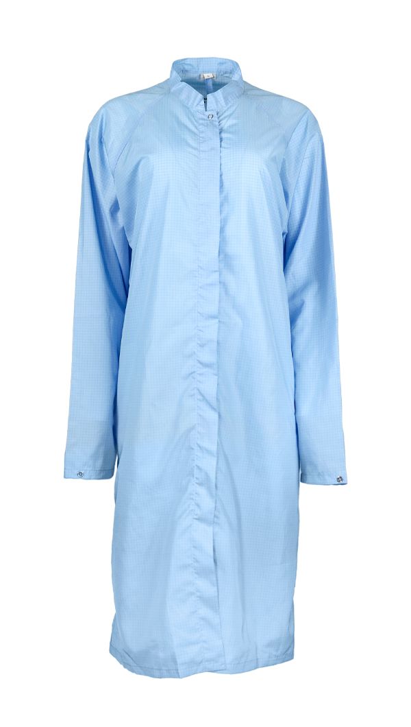 Manteau pour salle blanche avec fixation centrale