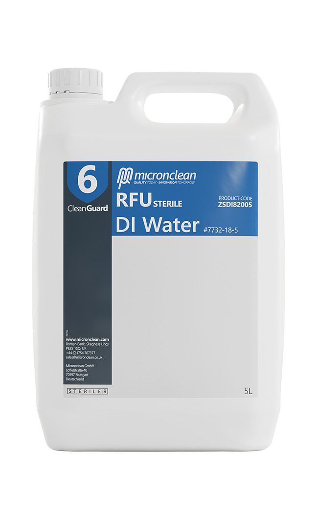 CleanGuard 6 - Eau DI 5 Litre RFU - Stérile