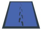 GuardTack 3 Blue Walk Access Mat lavable et non stérile
