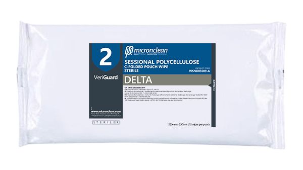 VeriGuard 2 - Delta Polycellulose C-folded Pouch Wipes - Stérile