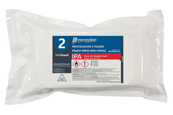 VeriGuard 2 - IPA Polycellulose C-Folded Pouch Wipe - Non stérile [ROW] (en anglais)
